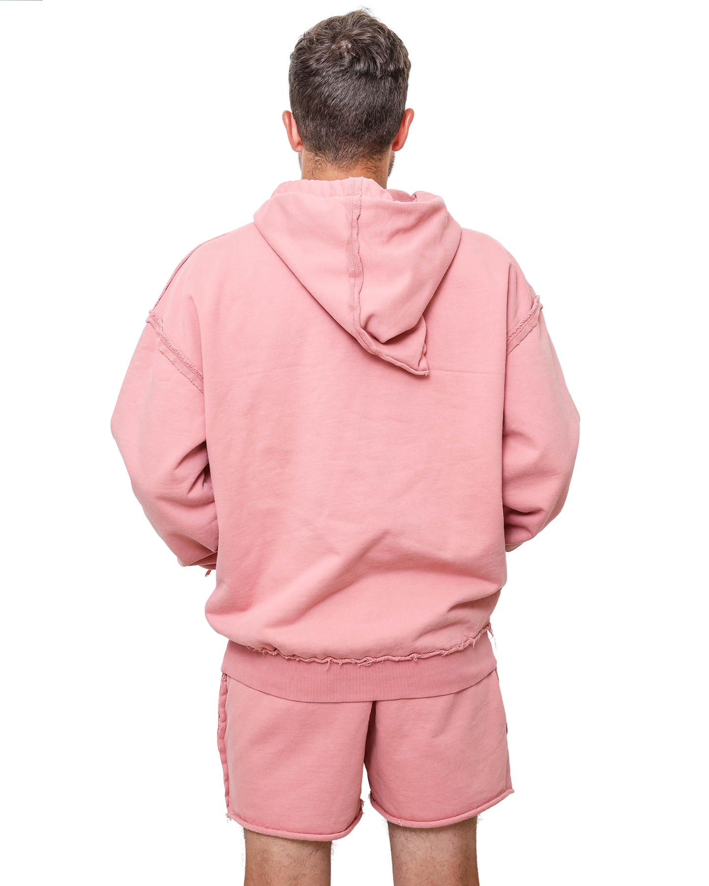 pink hoodie