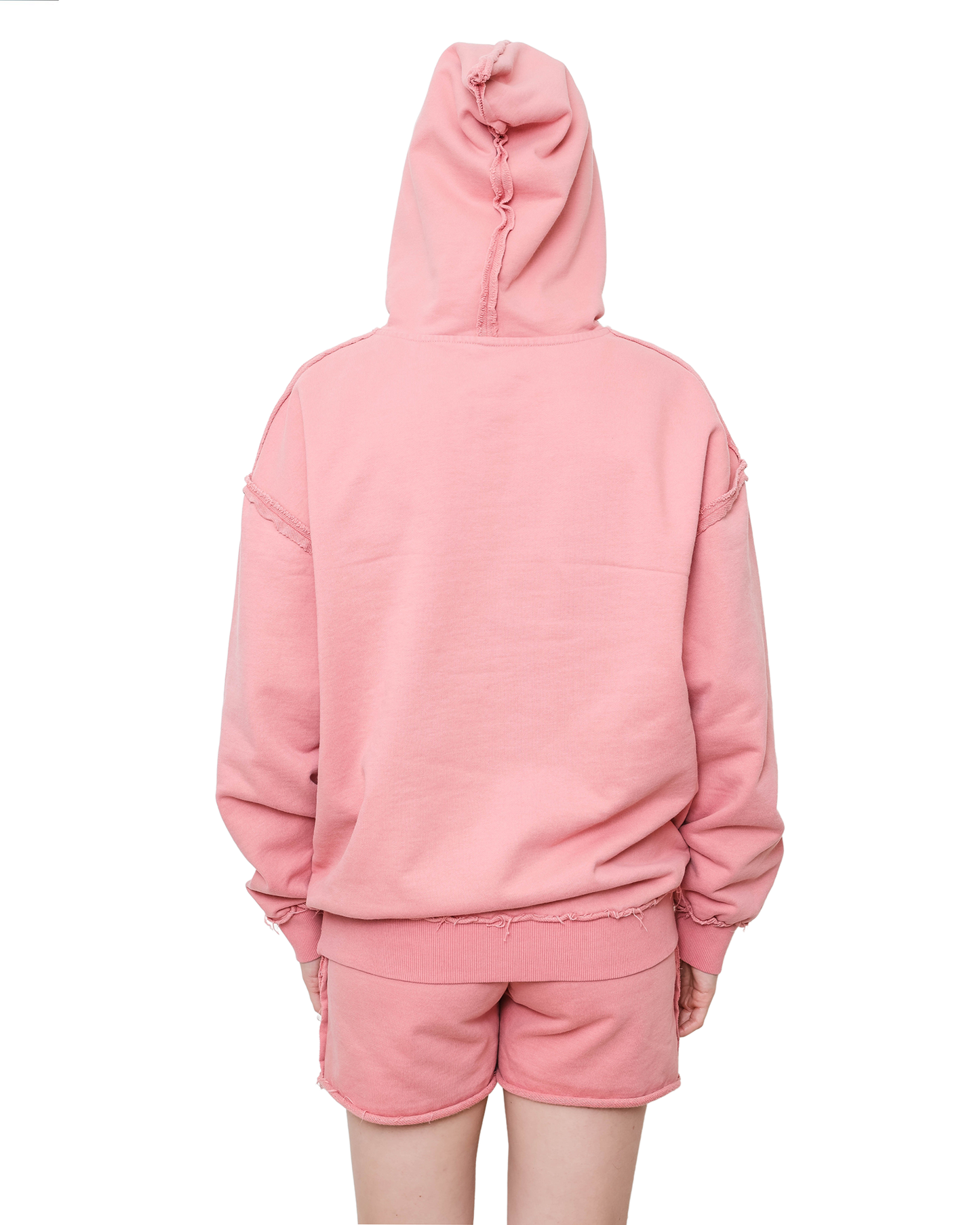 pink hoodie